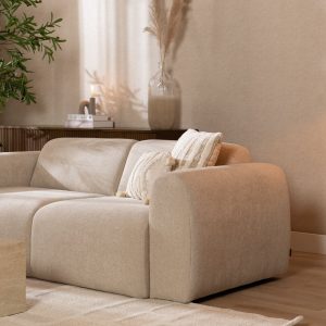2,5-zitsbank Maine in beige chenille, sfeerbeeld
