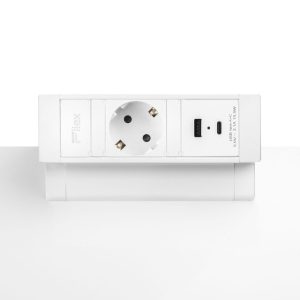 Power Desk-up 2.0 met stroom en USB – compacte aansluiting binnen handbereik