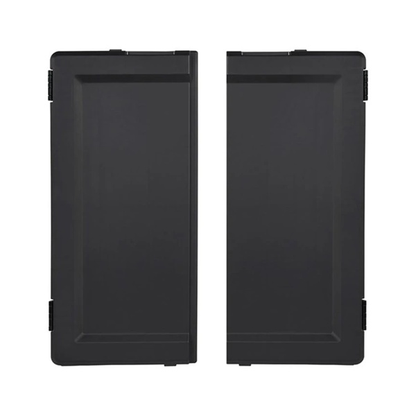 Rubbermaid zwarte afsluitbare deurenset voor housekeepingwagens