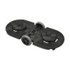 Rubbermaid Brute Dolly tandem zwart voor twee ronde containers