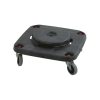 Rubbermaid Brute Dolly vierkant zwart onderstel met vier zwenkwielen