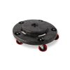 Rubbermaid Brute stille Dolly zwart met vijf zwenkwielen
