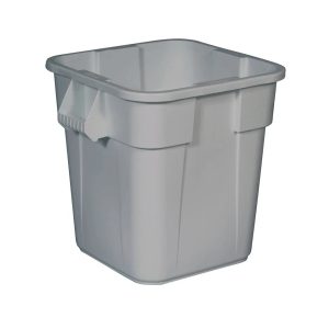 Rubbermaid Brute vierkante afvalcontainer 106 liter grijs