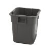 Rubbermaid Brute vierkante afvalcontainer 151,4 liter grijs zonder deksel