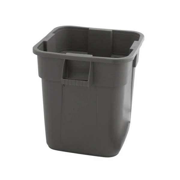 Rubbermaid Brute vierkante afvalcontainer 151,4 liter grijs zonder deksel