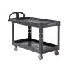 Rubbermaid Brute HD werkwagen groot zwart met twee schappen