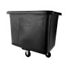 Zwarte Rubbermaid Cube Truck 0,3 m³ transportbak op wielen