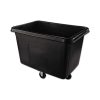 Zwarte Rubbermaid Cube Truck transportbak 0,4 m³ op wielen