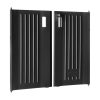 Rubbermaid zwarte afsluitbare deurenset VB006197 voor hotelwagens