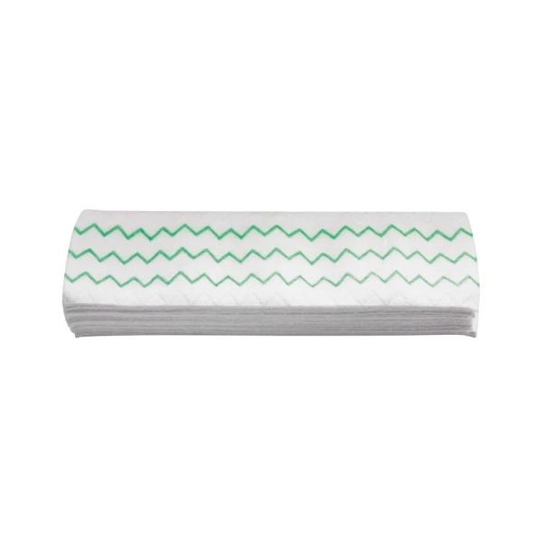 Rubbermaid disposable microvezelmoppen met groene zigzagmarkering