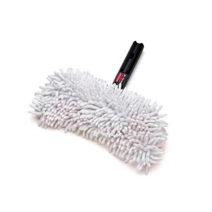 Rubbermaid witte Flexi Frame microvezelhoes op frame ter illustratie