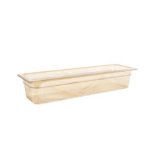 Rubbermaid hittebestendige gastronorm voedselpan GN 2/4 3,4 liter amber zonder deksel