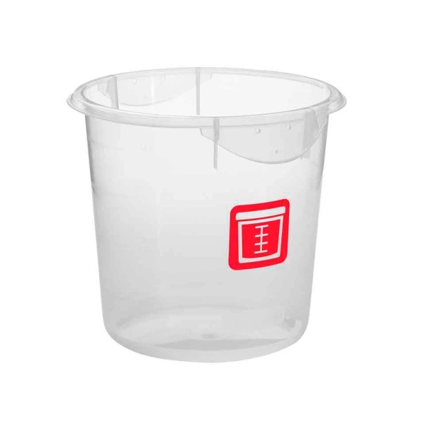 Rubbermaid voedselcontainer 3,8 liter met rode markering voor rauw vlees, zonder deksel