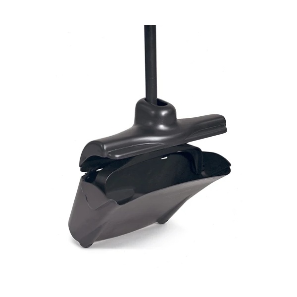 Rubbermaid zwart Lobby Pro stofblik met automatisch deksel VB002532