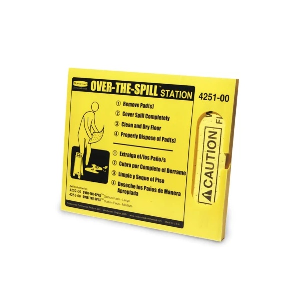Rubbermaid Over-The-Spill gele modulekit met navulbare houder en absorptievellen