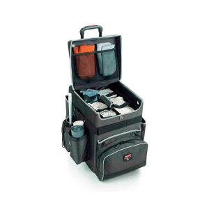 Rubbermaid Quick Cart medium donkergrijs met inhoud ter illustratie