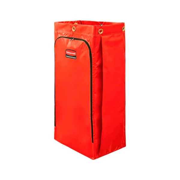 Rubbermaid recyclingzak met universeel symbool – rood of blauw
