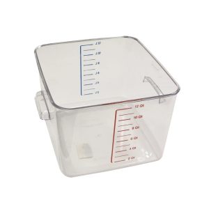 Rubbermaid ruimtebesparende voedselcontainer 11,4 liter transparant, zonder deksel