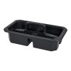 Rubbermaid zwarte schoonmaakcaddy met draaggreep