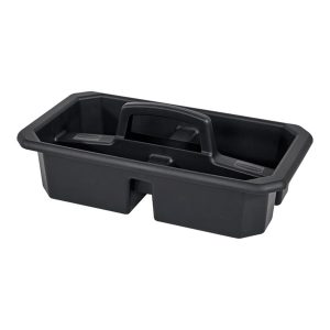 Rubbermaid zwarte schoonmaakcaddy met draaggreep
