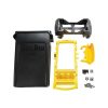 Rubbermaid Slim Jim Rim Caddy Kit 87 liter geel zwart met dolly en Pulse Clip VB918310