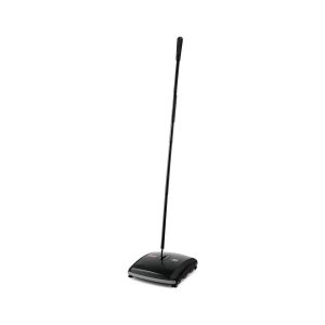 Rubbermaid veger met dubbele actie zwart met steel VB004213