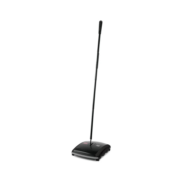 Rubbermaid veger met dubbele actie zwart met steel VB004213