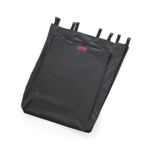 Rubbermaid zwarte waszak voor linnengoed met ritssluiting