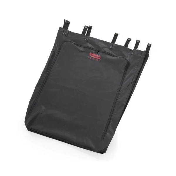Rubbermaid zwarte waszak voor linnengoed met ritssluiting