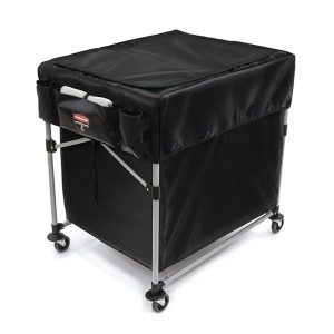 Rubbermaid grote X-Cart kap op 300-liter wagen ter illustratie