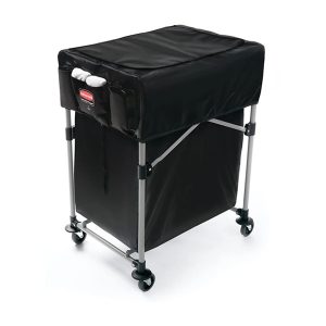 Rubbermaid kleine X-Cart kap op 150-liter wagen ter illustratie