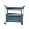 Rubbermaid X-tra materiaalwagen grijs met lade en afsluitbare kast