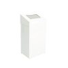 Sanitaire afvalbak met pushklep 50 liter wit