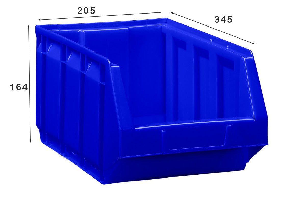 Blauwe stapelbakken in sets – kleine onderdelen overzichtelijk verdelen - Afbeelding 3