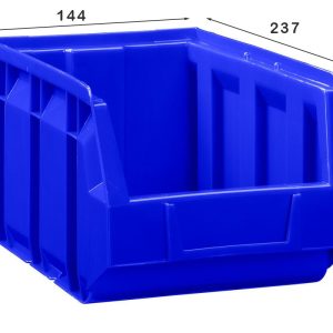 Blauwe stapelbakken in sets – kleine onderdelen overzichtelijk verdelen - Afbeelding 2