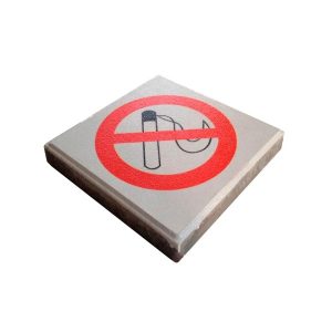 The DropPit signaaltegel rookverbod met rood symbool