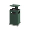 V-Part as-papierbak 80 liter groen met afneembaar afdak