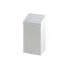 V-Part metalen afvalbak met pushklep 50 liter wit