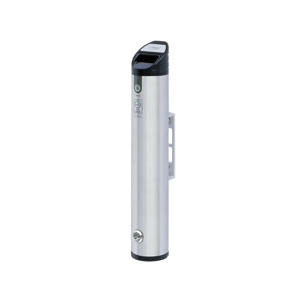 V-Part ronde aluminium wandasbak van 1,85 liter met muurbeugel
