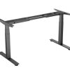 YOUP03 elektrisch zit-sta bureauframe met OLED – antraciet