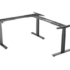 YOUP04 elektrisch hoekbureauframe met OLED – zwart