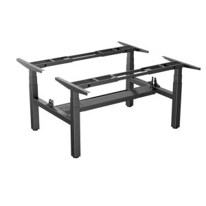 YOUP07 elektrisch duo bureauframe met OLED en bluetooth – zwart